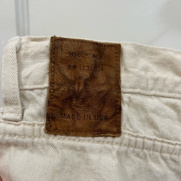 Billy Reid Cotton Linen 5 Pocket Pant, Eggshell, 33x30 - Picture 9 of 9